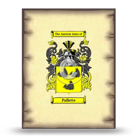 Pallette Coat of Arms Print