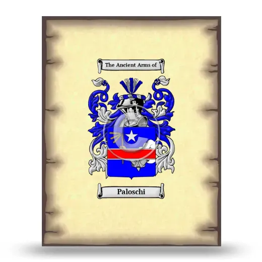 Paloschi Coat of Arms Print
