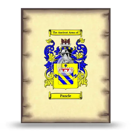 Pancle Coat of Arms Print