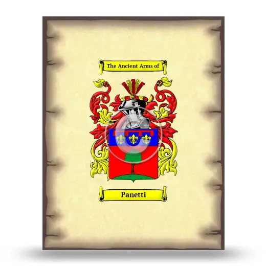 Panetti Coat of Arms Print