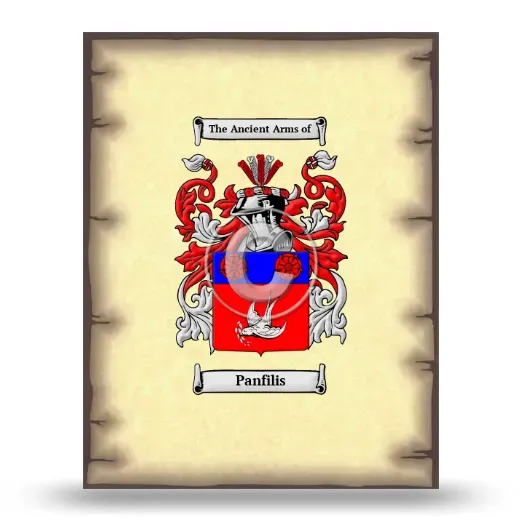 Panfilis Coat of Arms Print