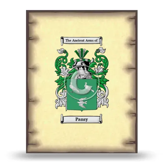 Pansy Coat of Arms Print
