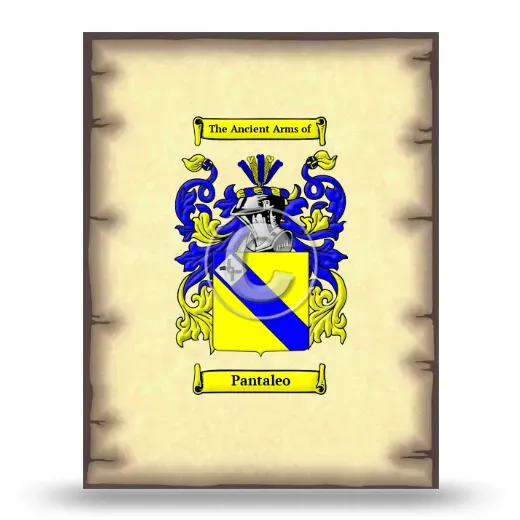 Pantaleo Coat of Arms Print