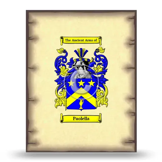 Paolella Coat of Arms Print