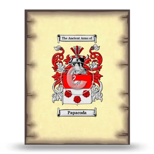 Papacoda Coat of Arms Print