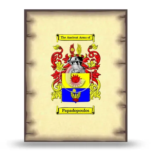 Papadopoulos Coat of Arms Print