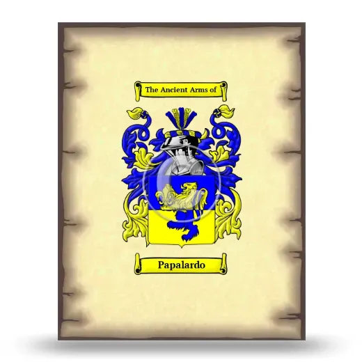 Papalardo Coat of Arms Print