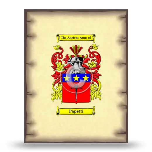 Papetti Coat of Arms Print