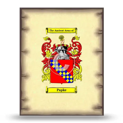 Papke Coat of Arms Print