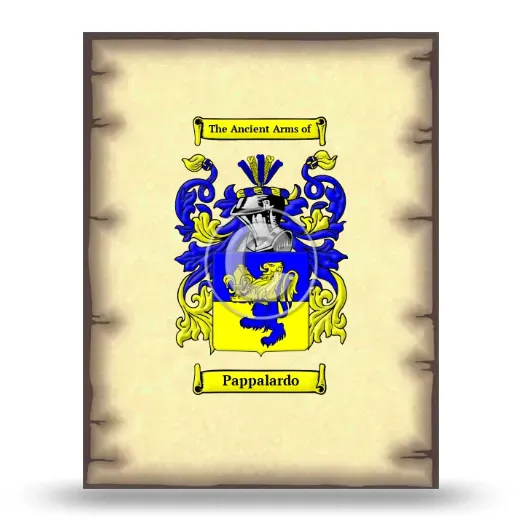 Pappalardo Coat of Arms Print