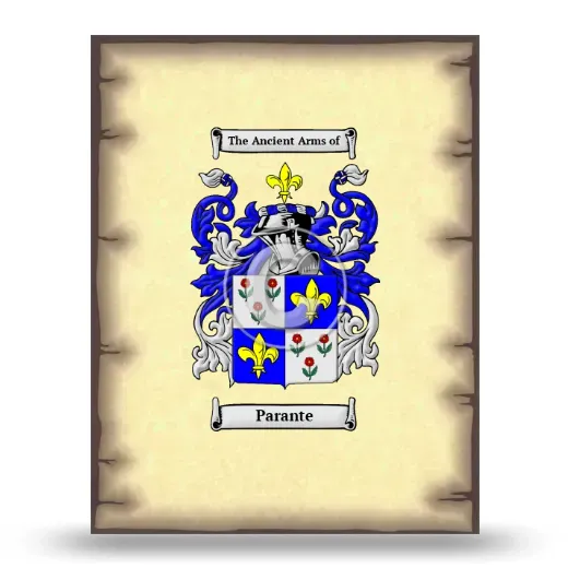 Parante Coat of Arms Print