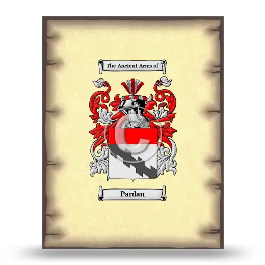 Pardan Coat of Arms Print