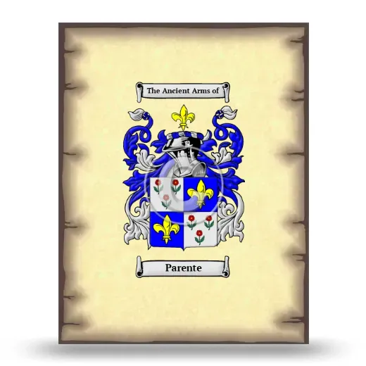 Parente Coat of Arms Print