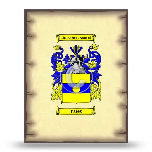 Parez Coat of Arms Print