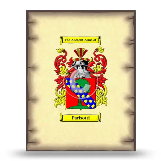 Parisotti Coat of Arms Print