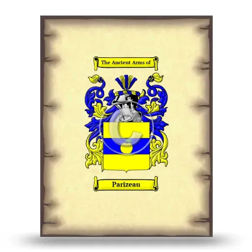 Parizeau Coat of Arms Print