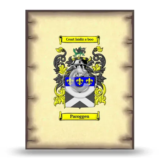 Paroggen Coat of Arms Print