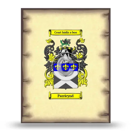 Parricynd Coat of Arms Print