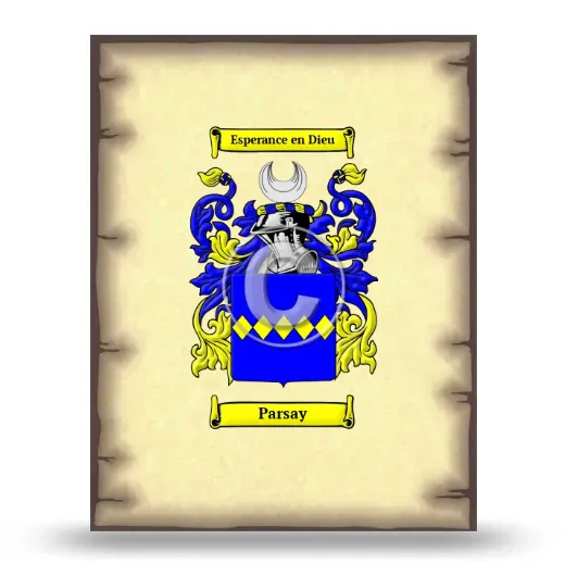 Parsay Coat of Arms Print