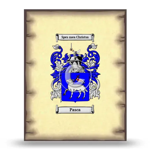 Pasca Coat of Arms Print