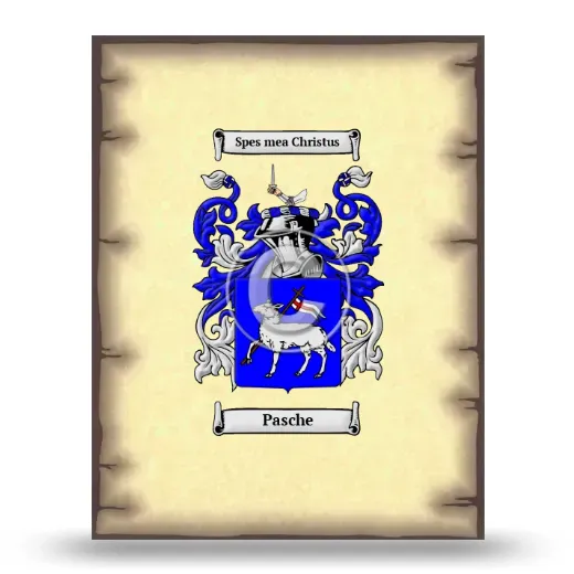 Pasche Coat of Arms Print