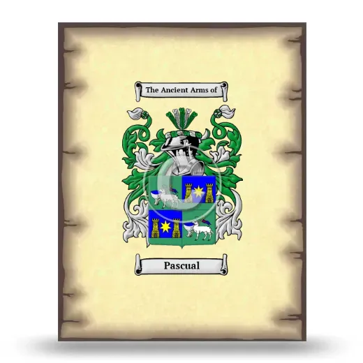 Pascual Coat of Arms Print
