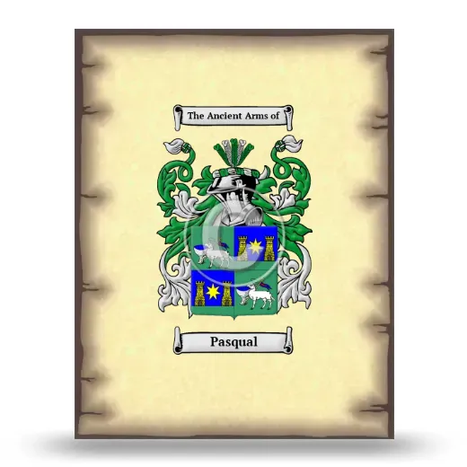 Pasqual Coat of Arms Print