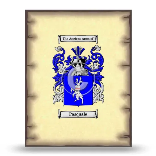 Pasquale Coat of Arms Print