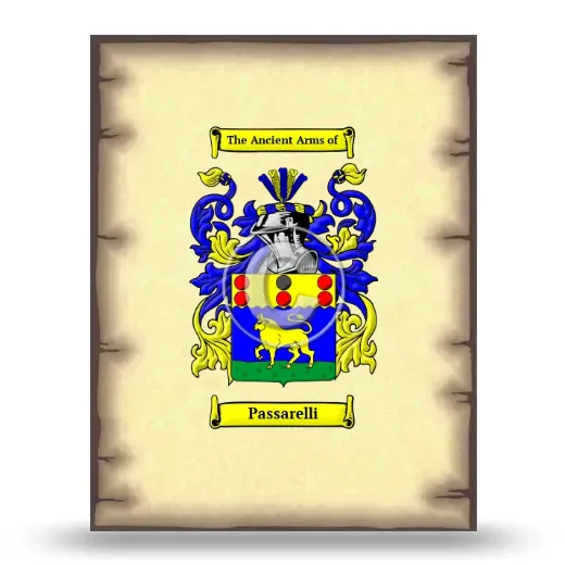 Passarelli Coat of Arms Print