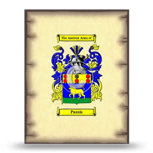 Passis Coat of Arms Print