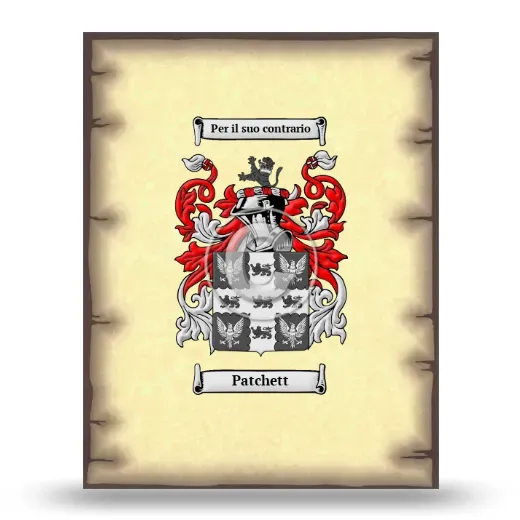 Patchett Coat of Arms Print