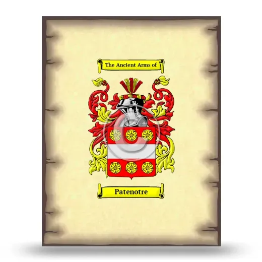 Patenotre Coat of Arms Print