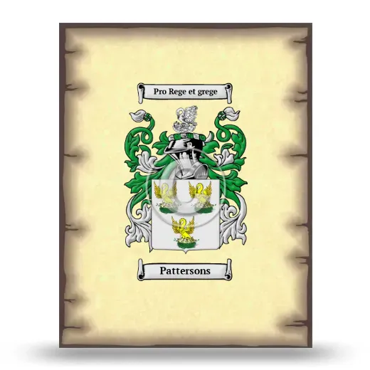 Pattersons Coat of Arms Print