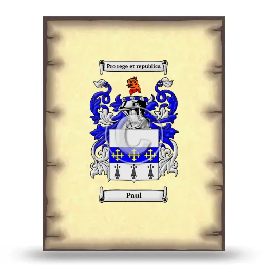 Paul Coat of Arms Print