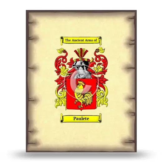 Paulete Coat of Arms Print