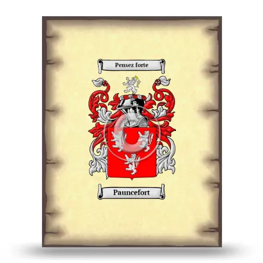 Pauncefort Coat of Arms Print