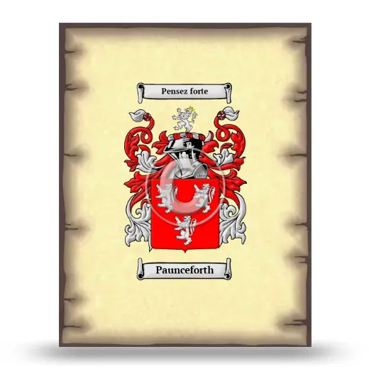 Paunceforth Coat of Arms Print