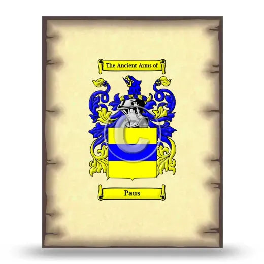 Paus Coat of Arms Print