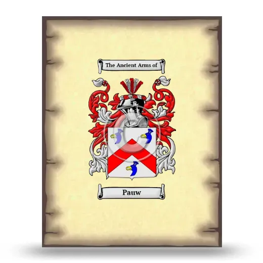Pauw Coat of Arms Print