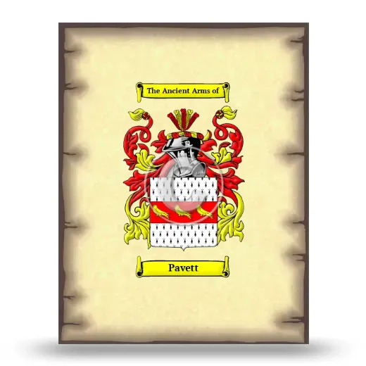 Pavett Coat of Arms Print