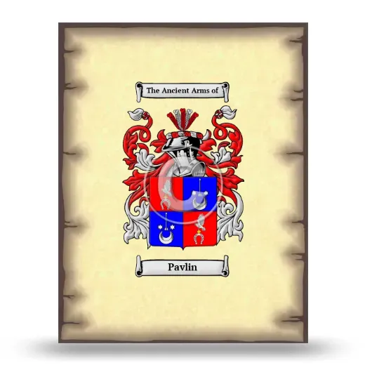 Pavlin Coat of Arms Print