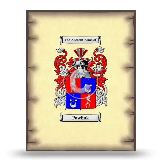 Pawliuk Coat of Arms Print