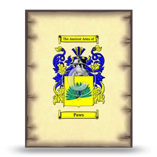 Paws Coat of Arms Print