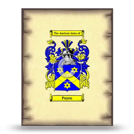 Payen Coat of Arms Print