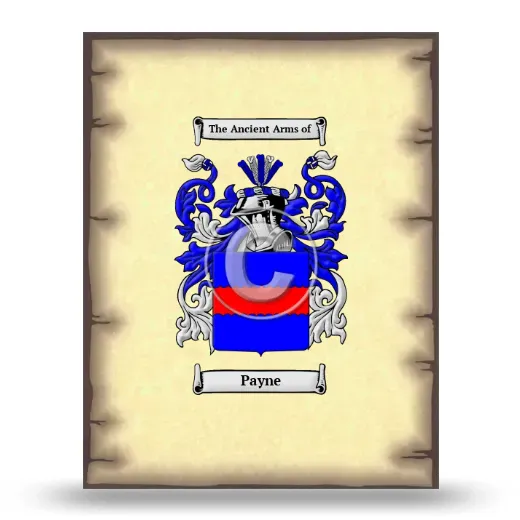 Payne Coat of Arms Print