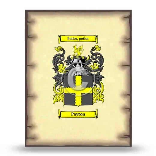 Payton Coat of Arms Print