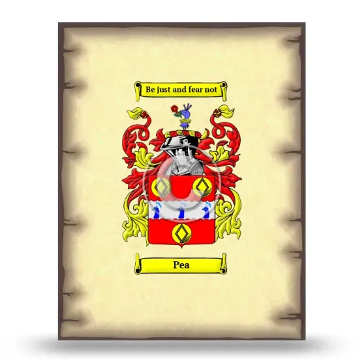 Pea Coat of Arms Print