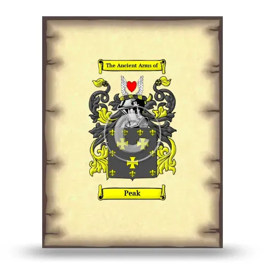 Peak Coat of Arms Print