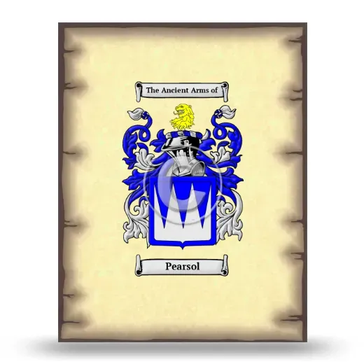 Pearsol Coat of Arms Print