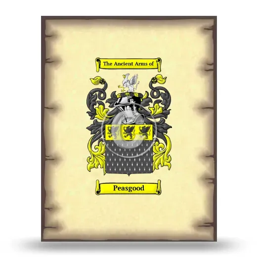 Peasgood Coat of Arms Print